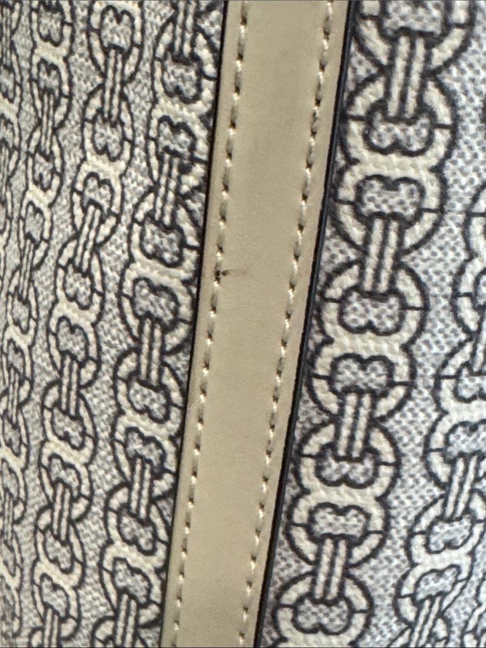 Tory Burch Bag Gemini Link Light Gray and Cream Satchel Tote - Picture 17 of 17